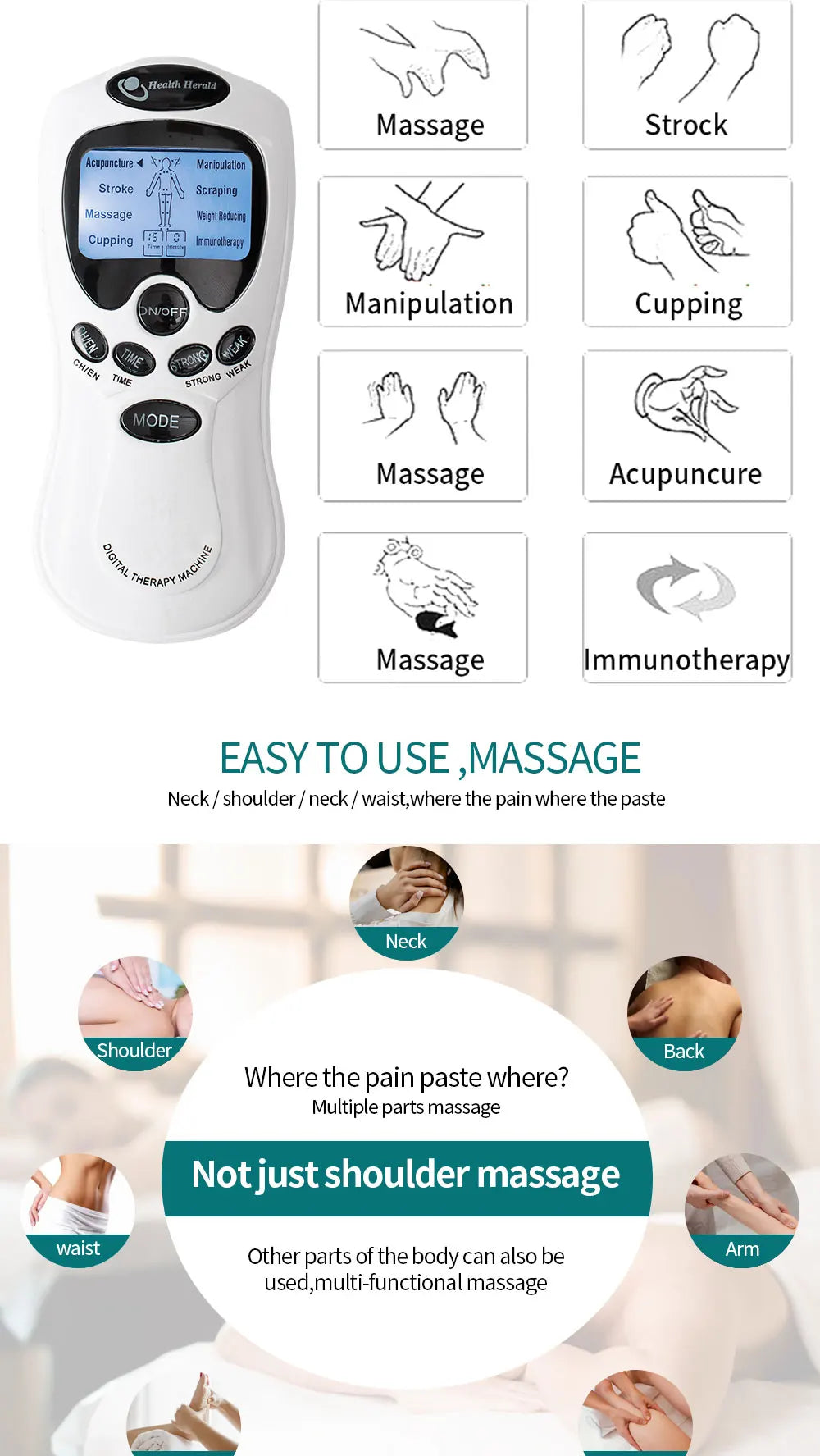 EMS Tense Machine Pulse Massager