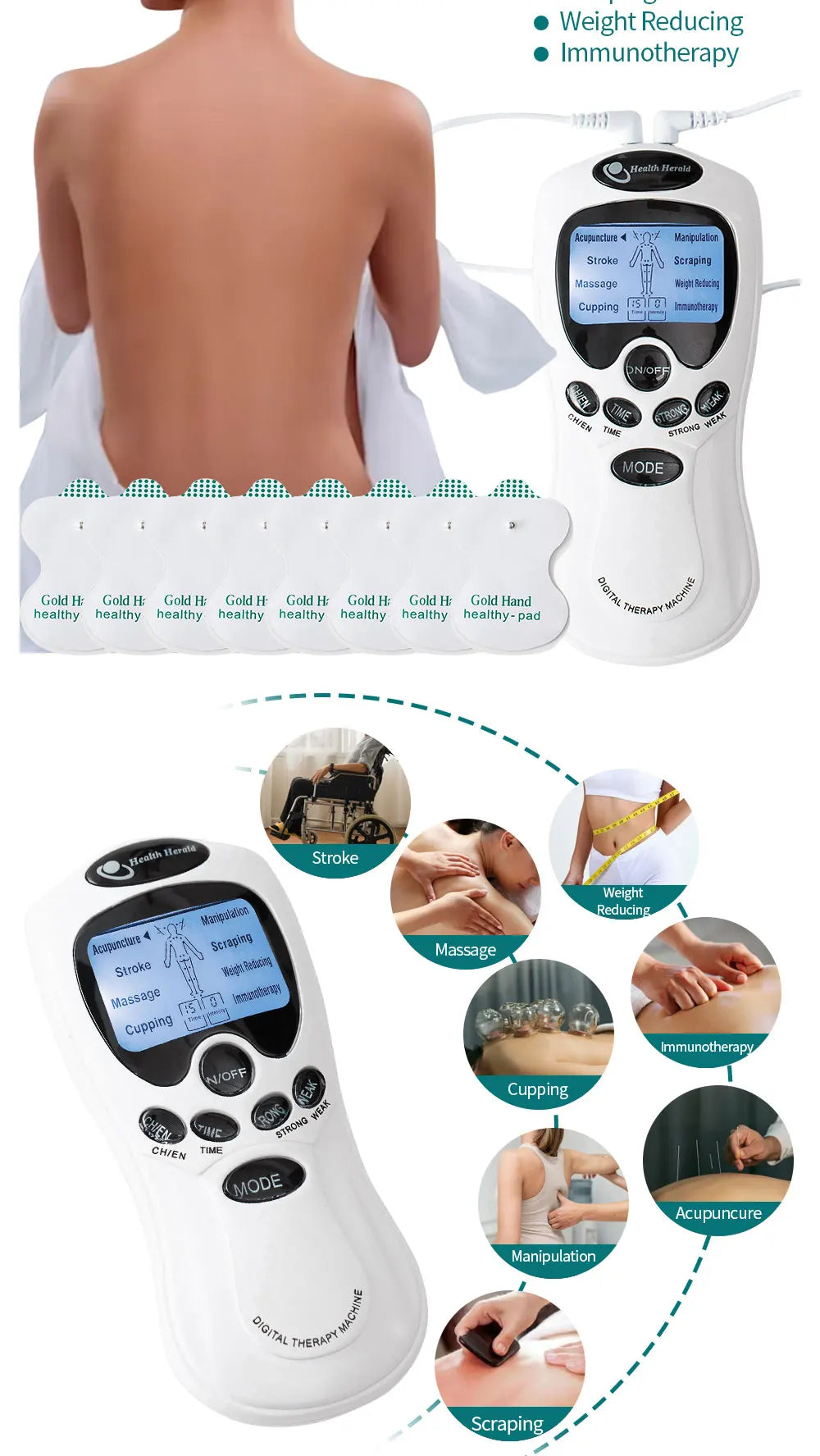 EMS Tense Machine Pulse Massager