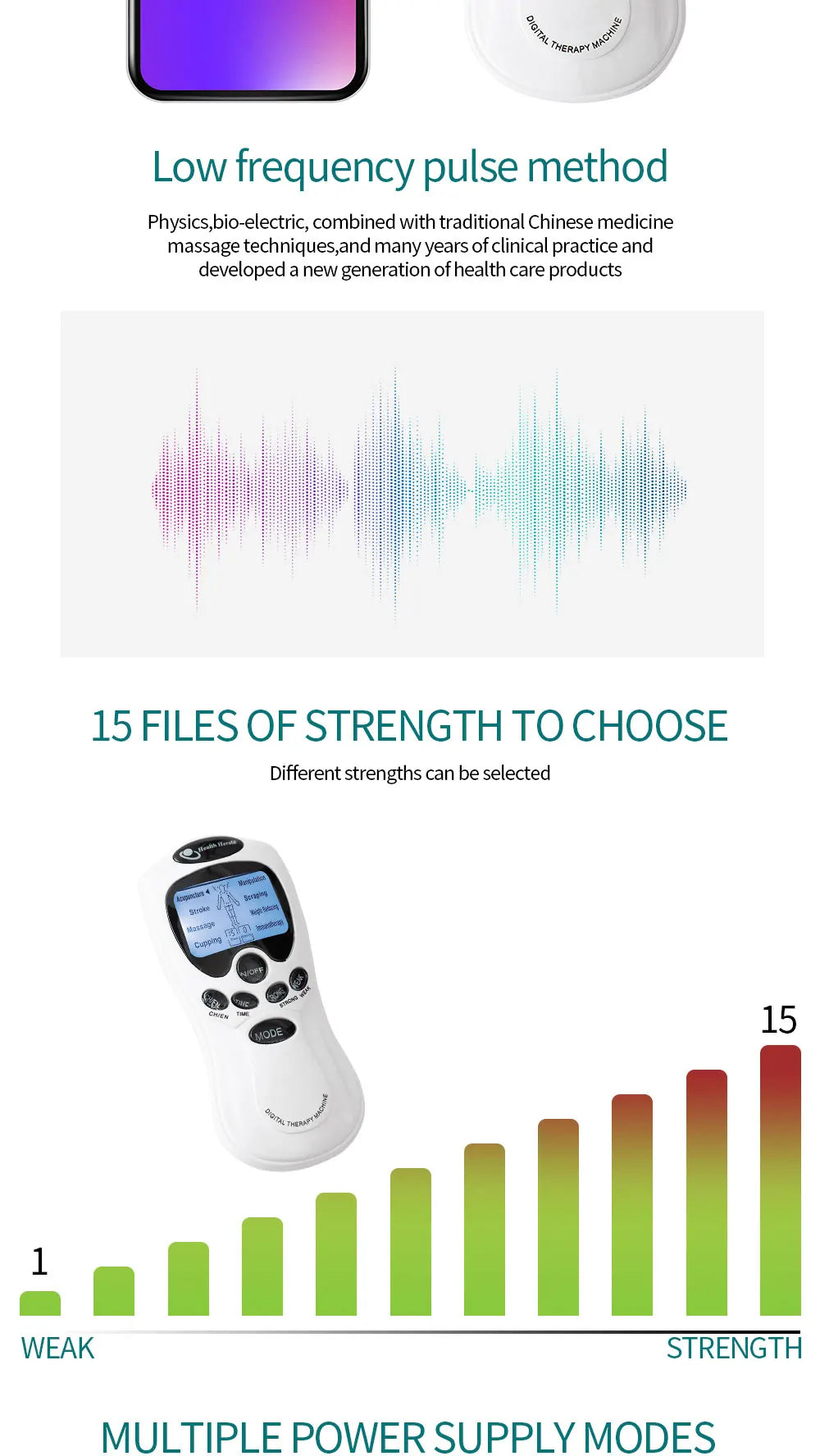 EMS Tense Machine Pulse Massager